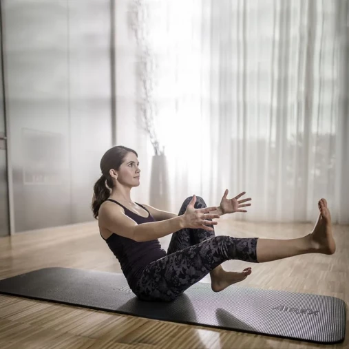 Коврик для пилатес Airex Yoga Pilates 190 x 60 х 0,8 см, цвет: антрацит