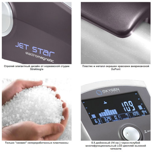 Велотренажер Oxygen Jet Star - дизайн Велотренажер Oxygen Jet Star - дизайн