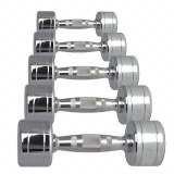 Набор хромированных гантелей AEROFIT 1-10 кг на стойке