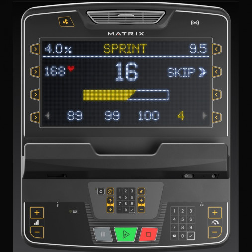 Беговая дорожка Matrix Performance. Консоль Premium LED