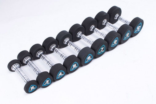 Гантели в уретане LIVEPRO Studio Dumbbells 5 кг, черный/синий Гантели в уретане LIVEPRO Studio Dumbbells 5 кг, черный/синий
