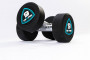 Гантели в уретане LIVEPRO Studio Dumbbells 9 кг, черный/синий