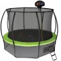 Батут Hasttings Air Game Basketball 12FT (3,66 м) с баскетбольным кольцом + внутренней сеткой и двухсторонним защитным матом (зеленый/синий)