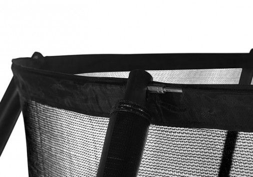 Батут Hasttings Air Game Basketball 12FT (3,66 м) с баскетбольным кольцом + внутренней сеткой и двухсторонним защитным матом (зеленый/синий)