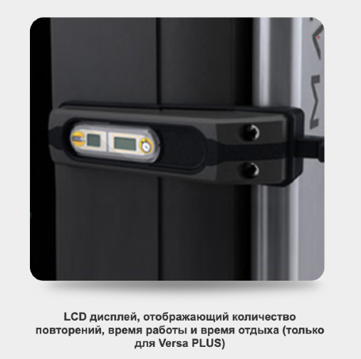 Жим ногами / Голень-машина Matrix Versa Plus VS-S70P с газовым доводчиком сиденья, микрорегулировкой стека и LCD-дисплеем, грузоблочный тренажер, вес стека 188 кг.