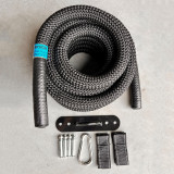 Тренировочный канат AEROBIS Battle Rope V2, длина 15 м, диаметр 30 мм, вес 8 кг, черный Тренировочный канат AEROBIS Battle Rope V2, длина 15 м, диаметр 30 мм, вес 8 кг, черный