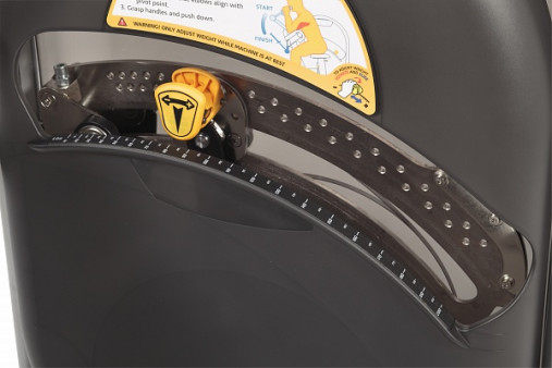 Пресс сидя HOIST CL-3601 Силовой грузоблочный тренажер (рама: матовый черный обивка: черный)