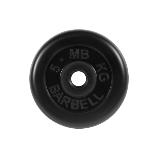 Блин "Стандарт" обрезиненный черный MB 5 кг ф26 мм