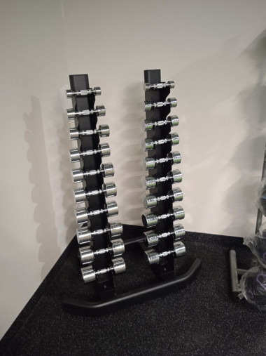 Набор хромированных гантелей 1-10 кг (10 пар) Aerofit AFCD1-10