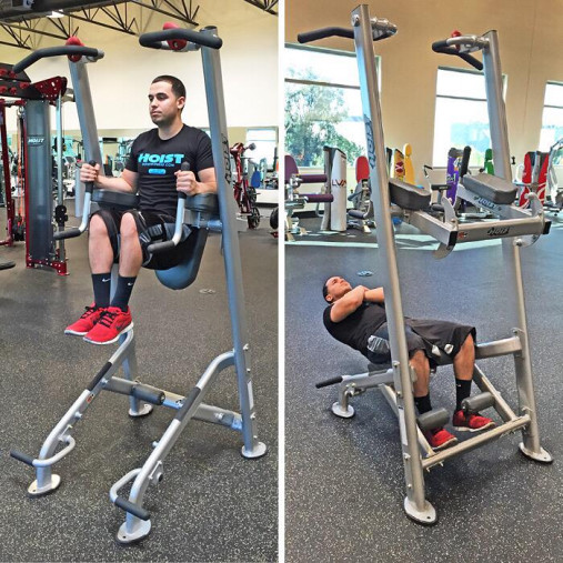 Турник Пресс Брусья Hoist HF-5962-CM коммерческое, серебряный/черный