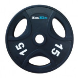 Диск обрезиненный INEX GRP-N с 3 отверстиями, вес 15 кг Диск обрезиненный INEX GRP-N с 3 отверстиями, вес 15 кг