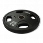 Диск олимпийский обрезиненный черный 25 кг BRONZE GYM