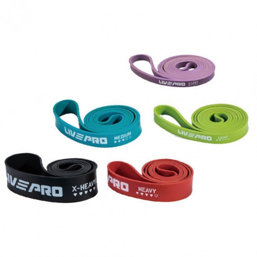 Ленточный амортизатор LIVEPRO SuperBand очень высокое сопротивление, черный Ленточный амортизатор LIVEPRO SuperBand очень высокое сопротивление, черный