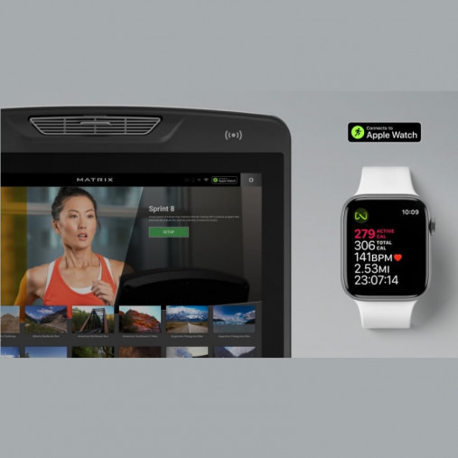 Горизонтальный велотренажер Matrix Endurance. Консоль Touch