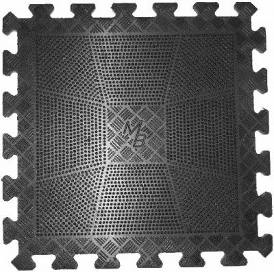 Коврик спортивный черный, толщина 12 мм. MB Barbell