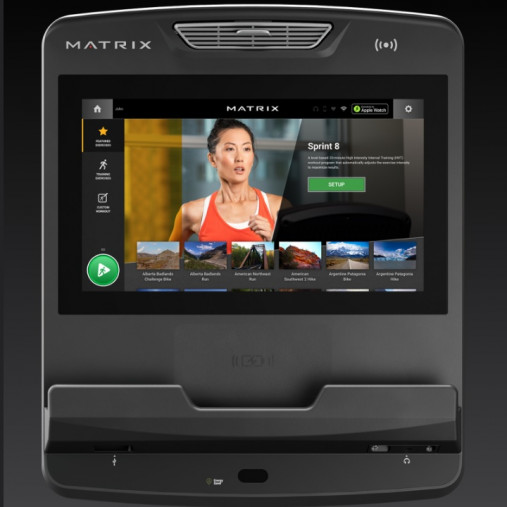 Горизонтальный велотренажер Matrix Lifestyle. Консоль Touch Горизонтальный велотренажер Matrix Lifestyle. Консоль Touch