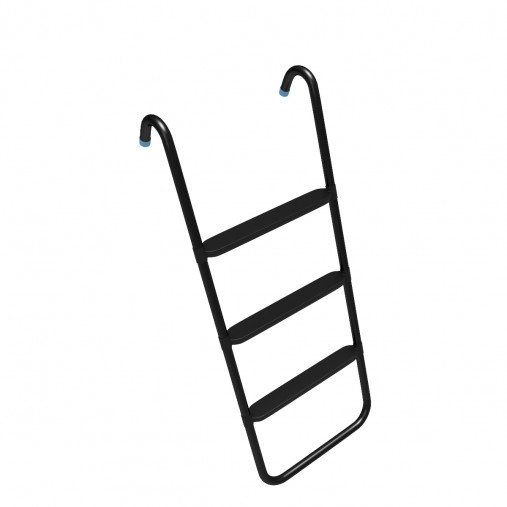 Батут пружинный с защитной сеткой UNIX line SUPREME GAME 16ft (синий) + баскетбольный набор