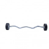 Фиксированная кривая штанга LIVEPRO Ez Curl Urethane Barbells 20 кг Фиксированная кривая штанга LIVEPRO Ez Curl Urethane Barbells 20 кг