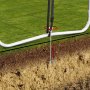 Батут с внутренней сеткой и лестницей UNIX line 16 ft (4.88 м) SUPREME GAME (зеленый)