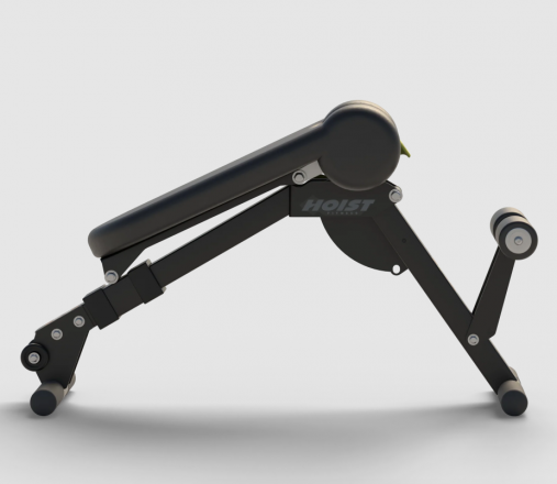 Скамья для спины и пресса Hoist HF-4263 (рама: черная, обивка: черная)