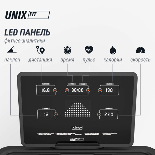 Беговая дорожка UNIX Fit MX-970 (версия 2.0) домашняя складная Беговая дорожка UNIX Fit MX-970 (версия 2.0) домашняя складная