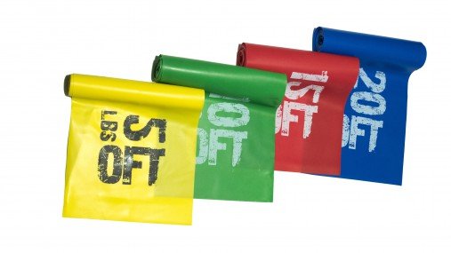 Набор из 4 латексных лент 1830 мм (0,3-0,4-0,5-0,6 мм) с рукоятками OFT Набор из 4 латексных лент 1830 мм (0,3-0,4-0,5-0,6 мм) с рукоятками OFT