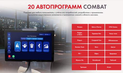 Массажное кресло FUJIMO 氣 Combat 4D Коричневый