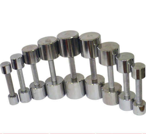 Набор хромированных гантелей 1-10 кг 20 шт. MB Barbell в комплекте со стойкой елочкой